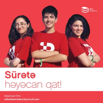 Formula 1 Azərbaycan Qran-Prisi 2023 Könüllülər proqramına start verildi!