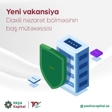 Daxili nəzarət bölməsinin baş mütəxəssisi vakansiyası