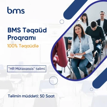 "HR Mütəxəssis" təliminə 100% təqaüdlə təhsil almaq üçün qeydiyyat