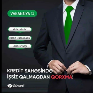 Bakı şəhəri və Region filialları üçün  aşağıdakı vəzifələr üzrə vakansiyalar