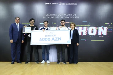 Bakı Ali Neft Məktəbinin tələbələri "PAŞA Sığorta"nın Hakatonunda I yeri qazanıblar