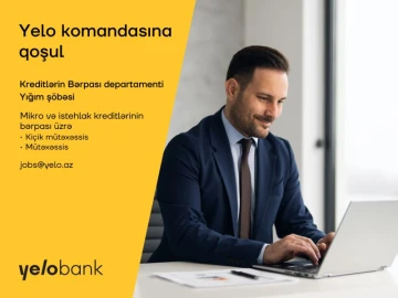 Mikro və istehlak kreditlərinin bərpası üzrə kiçik mütəxəssis/mütəxəssis vakansiyası