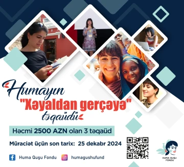 “Huma Quşu” Fondu yeni təqaüd müsabiqəsi elan edir