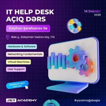 Ödənişsiz  “IT Help Desk” Açıq Dərsi