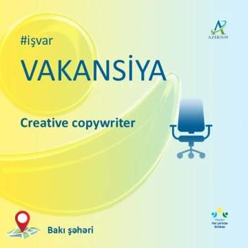 "Creative copywriter" vakansiyası