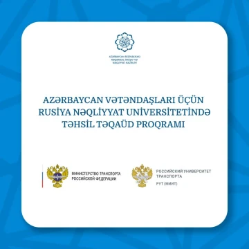 Rusiya Nəqliyyat Universiteti Azərbaycan vətəndaşları üçün təhsil təqaüd proqramı elan edir