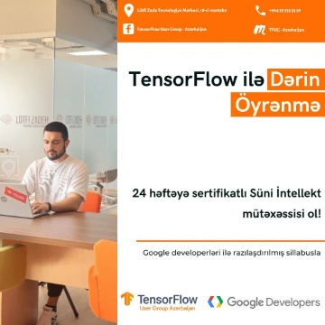 24 həftəyə Sertifikatlı Süni İntellekt mütəxəssisi ol!