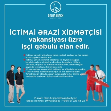 İctimai ərazi xidmətçisi vakansiyası