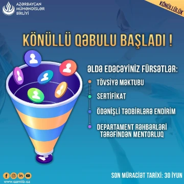 "Researcher" və "Coordinator" vəzifələri üzrə könüllü