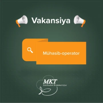 Mühasib-operator vakansiyası