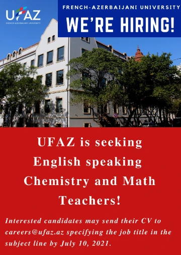 Vacancy for Chemistry and Math Teacher