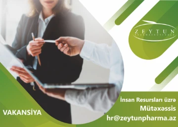İnsan Resursları üzrə mütəxəssis vakansiyası