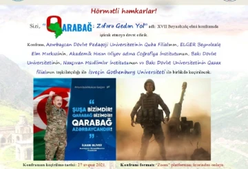 “QARABAĞ - Zəfərə Gedən Yol” adlı beynəlxalq konfrans keçiriləcək