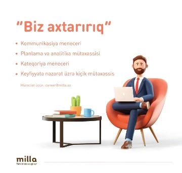 "Az FP Co LTD" MMC (Milla süd emalı zavodu) aşağıda qeyd edilmiş vəzifələr üzrə işçi qəbulu elan edir