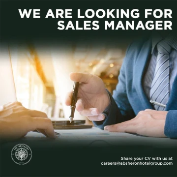 Vacancy: Sales Manager
