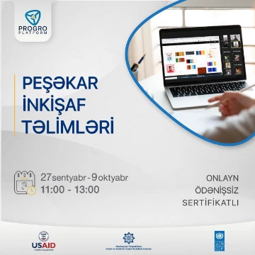 “Peşəkar İnkişaf Təlimləri” adlı onlayn təlimlər