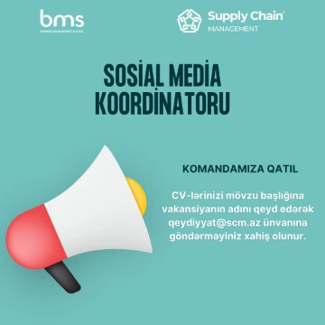 Sosial Media Koordinatoru vakansiyası