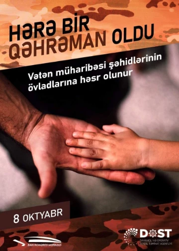 II Qarabağ müharibəsi şəhidlərinin övladlarına həsr olunmuş tədbir keçiriləcək
