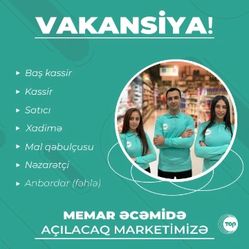TopSupermarketdə vakansiyalar