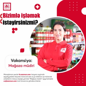 Mağaza müdiri vakansiyası
