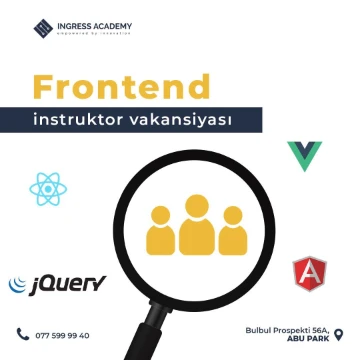 Front End üzrə təlimçi vakansiyası