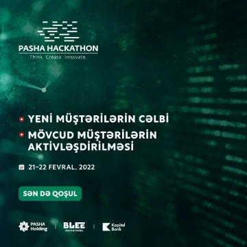 PAŞA Holding hər birinizi Hakatonda iştirak etməyə dəvət edir!