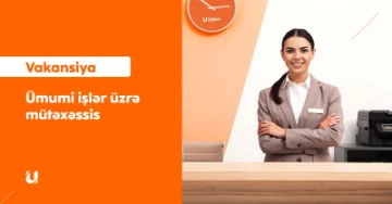 Ümumi işlər üzrə mütəxəssis (Sumqayıt filialı) vakansiyası