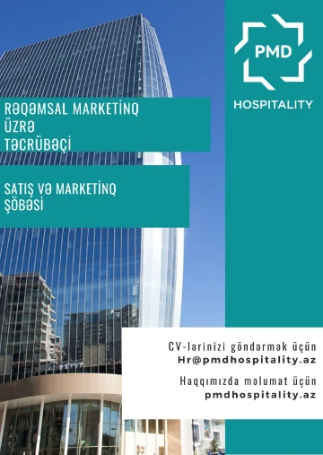 "Rəqəmsal Marketinq üzrə təcrübəçi" vakansiyası