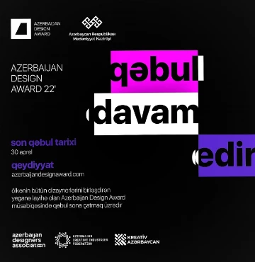 "Azerbaijan Design Award" müsabiqəsinə qoşulmaq üçün son 3 gün!