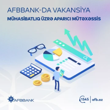 Mühasibatlıq üzrə aparıcı mütəxəssis vakansiyası