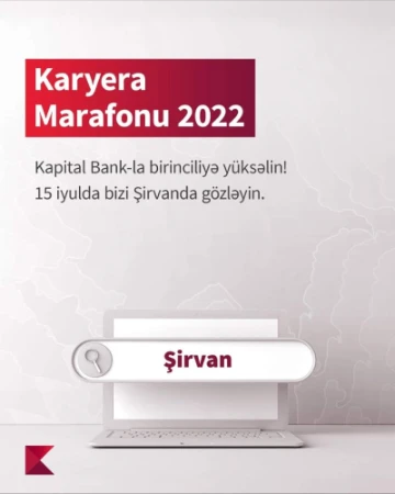 “Karyera Marafonu 2022” layihəsi çərçivəsində növbəti görüş yeri Şirvan şəhəridir
