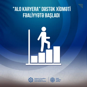 “Alo Karyera” dəstək xidməti istifadəyə verilib