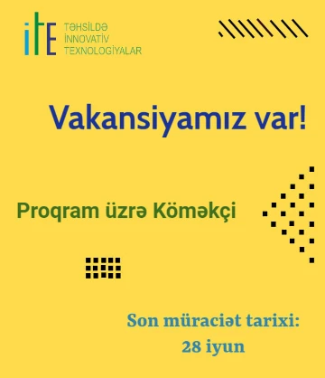 Proqram üzrə Köməkçi seçimi üçün elan