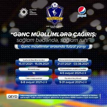 Gənc müəllimlər arasında futzal yarışı keçirilir