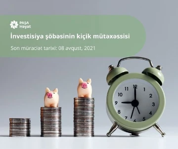 İnvestisiya şöbəsinin kiçik mütəxəssisi vakansiyası
