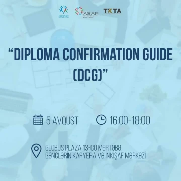 Diploma Confirmation Guide (DCG) adlı tədbir keçiriləcək
