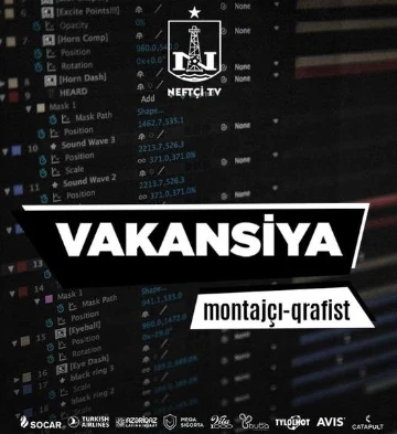 Montajçı-qrafist vakansiyası