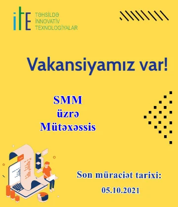 “SMM üzrə Mütəxəssis ” vakansiyası