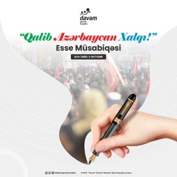"Qalib Azərbaycan Xalqı!" adlı esse müsabiqəsi