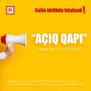 "Azersun Holding"in Mədəniyyət Mərkəzində "Açıq Qapı" günü keçiriləcək