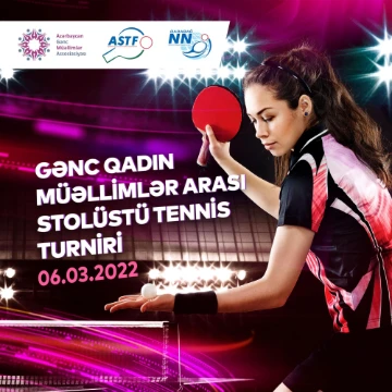 Qadın müəllimləri arasında stolüstü tennis turniri
