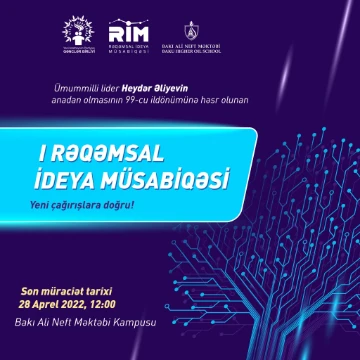 1-ci “Rəqəmsal İdeya Müsabiqəsi” başlayır