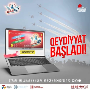 TEKNOFEST AZƏRBAYCAN festivalı ziyarətçi qeydiyyatına start verir
