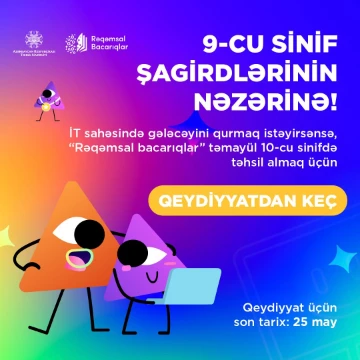 9-cu sinif şagirdlərinin nəzərinə