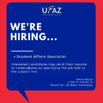 Vacancy for Student Affairs Specialist