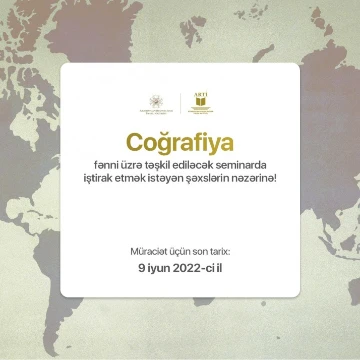 Coğrafiya fənni üzrə seminar