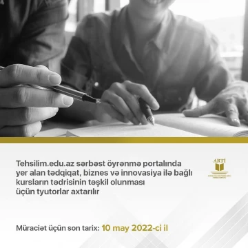Tyutorlar axtarılır