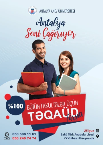 Antalyada Təqaüdlü Təhsil