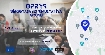“Oprys” Sosial Simulyasiya Oyunu keçiriləcək