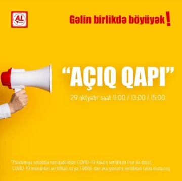 "Al Market" mağazalar şəbəkəsində karyera qurmaq istəyənlərin nəzərinə